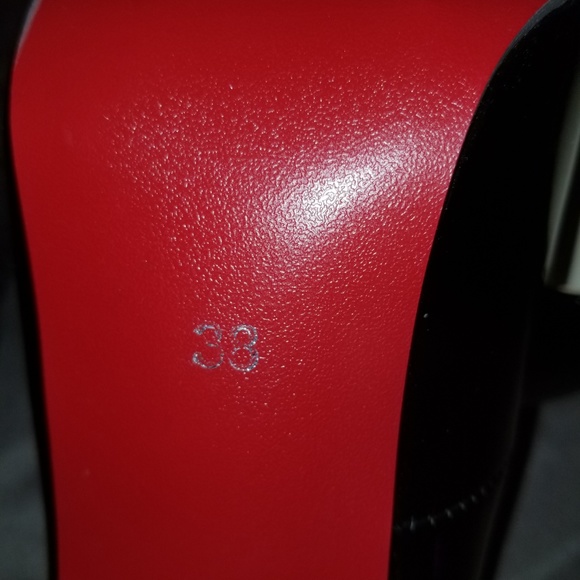 Joy Black Patent Leather heels with red soles - Picture 2 of 4